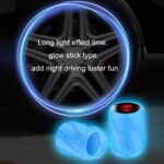 Juego de 4 tapas de válvulas modificadas para neumáticos de motocicletas y automóviles luminosas, Green Black Flag - Imagen 7