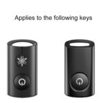 Funda para llave para YAMAHA NMAX155/XMAX300/Aerox/Jauns, 1 Key Black Hollowed - Imagen 3