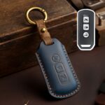 Estuche para llave de motocicleta Hallmo para Honda NS125LA/Lead125/PCX160/Forza 350, 3 Keys Blue
