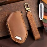 Funda protectora para llave de coche Hallmo para Kia 2024, 6 Keys Brown