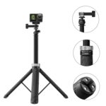 Trípode plegable para selfies TELESIN con rotación de 360 ​​grados y 1,5 m para GoPro Hero, Insta360 y DJI Osmo Action, S1-TSS-01