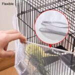 Malla para jaula de pájaros encriptada a prueba de salpicaduras Accesorio para bloquear el polvo Cubiertas para jaulas con pantalla para loros y pulpos, S, M, L, XL, XXL - Imagen 6