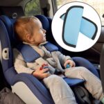 Soporte para hombrera para automóvil Cinturón de seguridad para niños Protector de hombro, Sky Blue - Imagen 5