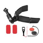 Soporte de montaje para cámara deportiva con bisagra integrada para casco de motocicleta TUYU, With 2 Stickers