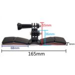 Soporte de montaje para cámara deportiva con bisagra integrada para casco de motocicleta TUYU, With 2 Stickers - Imagen 3