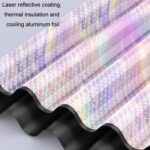 Parasol con aislamiento térmico y protección solar para parabrisas delantero de coche con láser, Small - Imagen 3