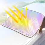 Parasol con aislamiento térmico y protección solar para parabrisas delantero de coche con láser, Large - Imagen 9