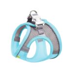 Arnés de pecho para mascotas estilo camiseta interior Correa reflectante transpirable de verano para perros, Single Blue