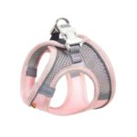 Arnés de pecho para mascotas estilo camiseta interior Correa reflectante transpirable de verano para perros, Single Pink