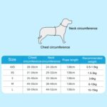 Arnés de pecho para mascotas estilo camiseta interior Correa reflectante transpirable de verano para perros, Single Blue - Imagen 9