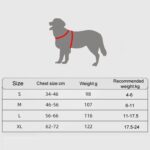 Arnés de pecho para mascotas estilo silla de montar Correa reflectante transpirable para perros, Black+1.5m Round Rope - Imagen 7