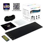 Pantalla flexible para publicidad en el coche, aplicación de pantalla inteligente con Bluetooth, 10.2x34.8cm(20 x 64 LEDs) - Imagen 11