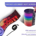 Pantalla flexible para publicidad en el coche, aplicación de pantalla inteligente con Bluetooth, 12x59.5cm(16 x 96 LEDs) - Imagen 4