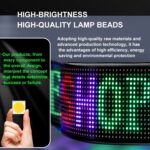 Pantalla flexible para publicidad en el coche, aplicación de pantalla inteligente con Bluetooth, 10.2x34.8cm(20 x 64 LEDs) - Imagen 8