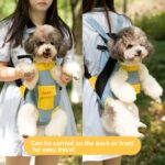 Bolsa de transporte para exteriores para mascotas de cuatro patas DONO Mochila transpirable, XL - Imagen 3