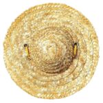 Mini sombrero de paja para mascotas, sombrero con visera para el sol para fiestas de cumpleaños de perros y gatos, XL 20cm