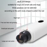 Amoladora de uñas totalmente automática para mascotas con luz LED - Imagen 4
