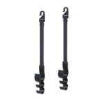 1 par de ganchos de almacenamiento fijos para paraguas en el respaldo del asiento del automóvil, Adjustable