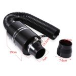 Kit de filtro de aire con fuelle de admisión de aire de fibra de carbono para modificación de automóviles - Imagen 4