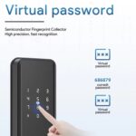 Cerradura electrónica inteligente con huella dactilar A50, cerradura para interiores, cerradura para apartamentos con manija - Imagen 4