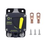 Interruptor de fusible de protección de encendido con reinicio manual para yate de RV con accesorios de terminal, 200A