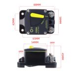 Interruptor de fusible de protección de encendido con reinicio manual para yate de RV con accesorios de terminal, 200A - Imagen 3