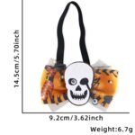 Collar de cuerda elástica ajustable con pajarita decorativa de dibujos animados para mascotas de Halloween, Skeleton - Imagen 2