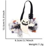 Collar de cuerda elástica ajustable con pajarita decorativa de dibujos animados para mascotas de Halloween, Fierce Ghost - Imagen 2