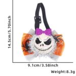 Collar de cuerda elástica ajustable con pajarita decorativa de dibujos animados para mascotas de Halloween, Bow Evil - Imagen 2