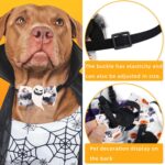 Collar de cuerda elástica ajustable con pajarita decorativa de dibujos animados para mascotas de Halloween, Bow Evil - Imagen 5