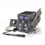 Estación de soldadura 2 en 1 BAKU BA-898A+ Estación de aire caliente Temperatura ajustable, EU Plug 220V