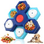 Bandeja de comida lenta para entrenamiento de búsqueda de alimentos para perros con juguetes giratorios para mascotas, Three Layer
