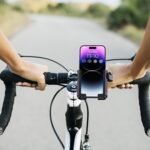 YYS-615 Soporte para teléfono celular con navegación para motocicleta y bicicleta, semienvuelto - Imagen 2