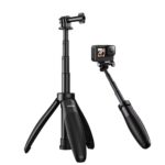Mini trípode para selfies TELESIN de liberación rápida, soporte ajustable de 15 a 40 cm para cámara deportiva