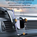 Soporte para teléfono móvil con ventosa para salpicadero de coche con bloqueo automático, Brushed Waterfall Base - Imagen 3
