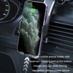 Soporte para teléfono móvil con ventosa para salpicadero de coche con bloqueo automático, Black Air Outlet - Imagen 4