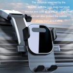Soporte para teléfono móvil con ventosa para salpicadero de coche con bloqueo automático, Black Air Outlet - Imagen 5