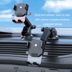 Soporte para teléfono móvil con ventosa para salpicadero de coche con bloqueo automático, Black Air Outlet - Imagen 7
