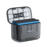 Compartimento de almacenamiento de batería transparente para Insta360 X4 AMigisn Dual Battery Charging Box