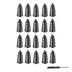 Clavos para reparación de neumáticos de motocicletas eléctricas con aspiradora, 20pcs Small + Screwdriver