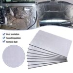 Almohadilla de aislamiento térmico y acústico para capó de automóvil con papel de aluminio grueso, 250x180x5mm - Imagen 4