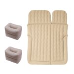 Colchón inflable para viajes en automóvil, SUV, asiento trasero/maletero, Beige Dual-purpose Square Pier