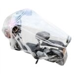 Funda desechable transparente de PE a prueba de lluvia y polvo para motocicletas y scooters, 230x120cm