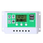 Controlador de cargador de panel de células solares PWM de 12 V Controlador solar de batería de plomo-ácido de iones de litio, 60A