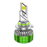 Faro delantero para coche de aleación de aluminio con tubo de cobre doble LED de 100 W, resistente al agua, 9005