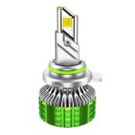 Faro delantero para coche de aleación de aluminio con tubo de cobre doble LED de 100 W, resistente al agua, 9012