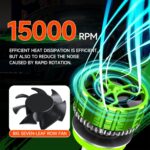Faro delantero para coche de aleación de aluminio con tubo de cobre doble LED de 100 W, resistente al agua, H11 - Imagen 7