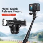 Adaptador de interfaz dual con base de liberación rápida magnética de metal aMagisn para GoPro HERO13 Black - Imagen 2