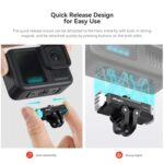 Adaptador de interfaz dual con base de liberación rápida magnética de metal aMagisn para GoPro HERO13 Black - Imagen 4
