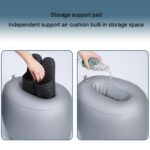 Cama inflable para automóvil, colchoneta multifuncional para acampar al aire libre, Black - Imagen 4